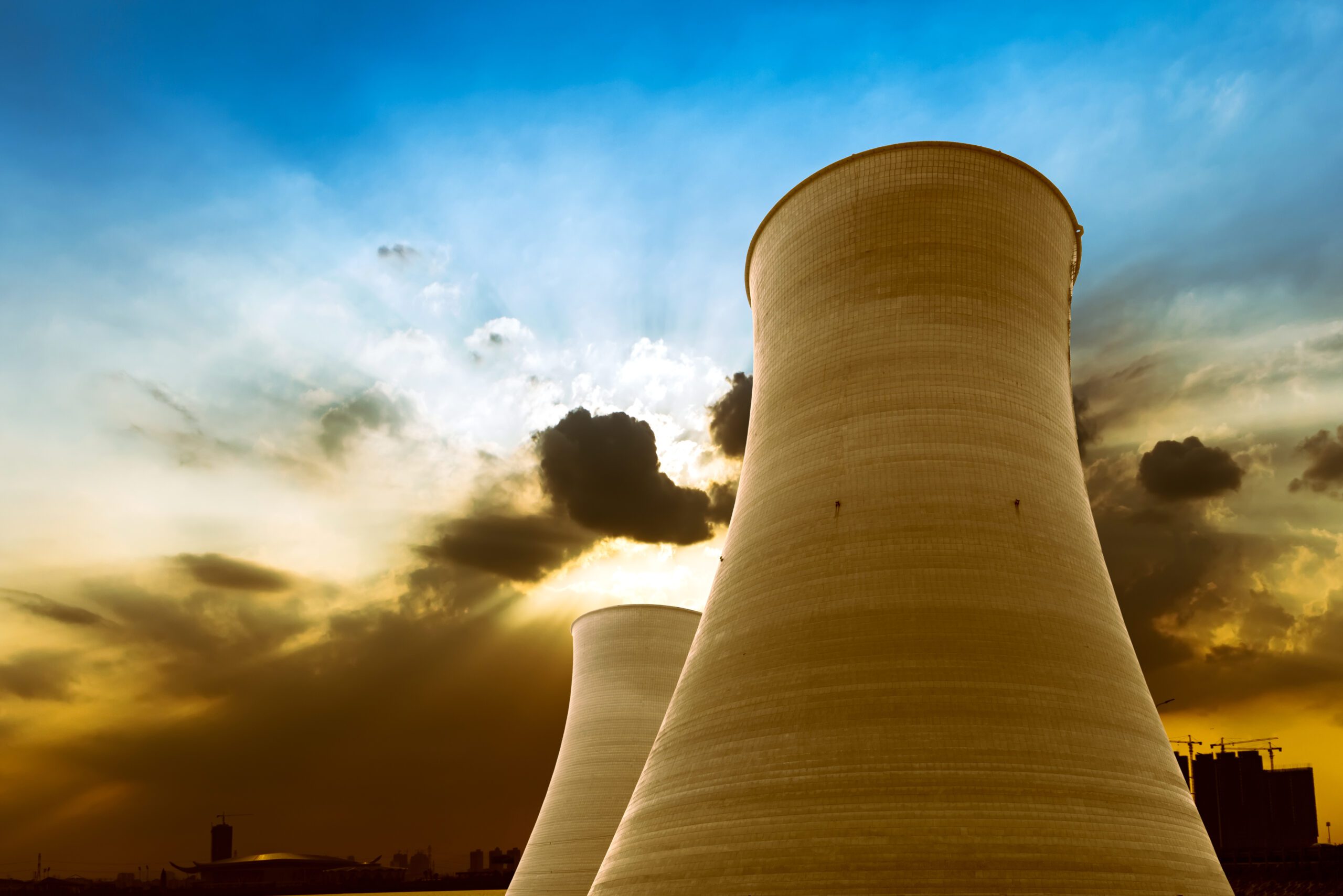 Cooling Tower against Sky